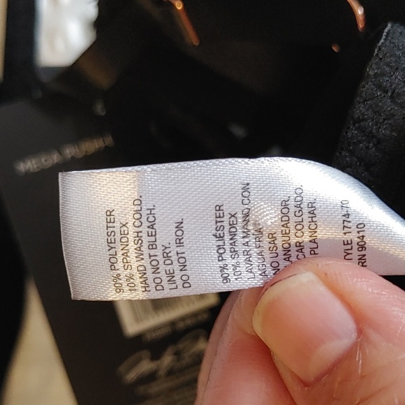 🌻 NEW Marilyn Monroe Mega Push-up Black Babydoll With G-String - Picture 10 of 10